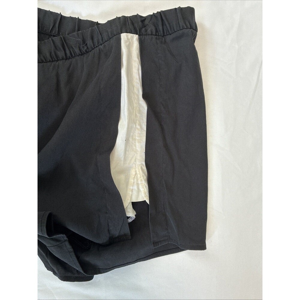 Alexander Wang Athletic Lounge Track Shorts Sz 2 Black White Urban Luxury Retro - Picture 10 of 13